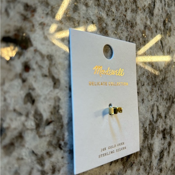 NWT Madewell Earrings Delicate Collection 14k gold over sterling silver - Picture 2 of 3